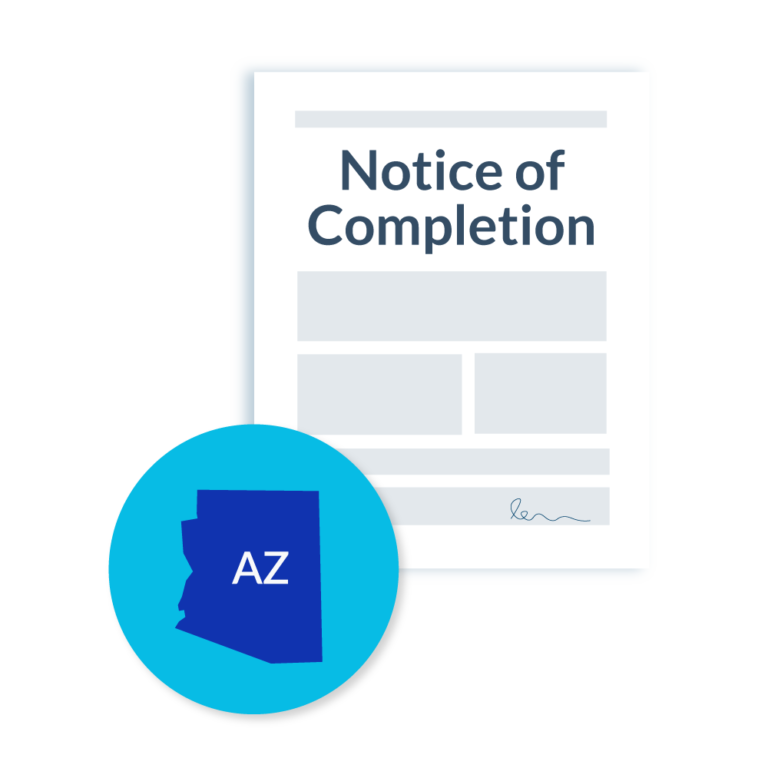 Notice of Completion Arizona Graphic