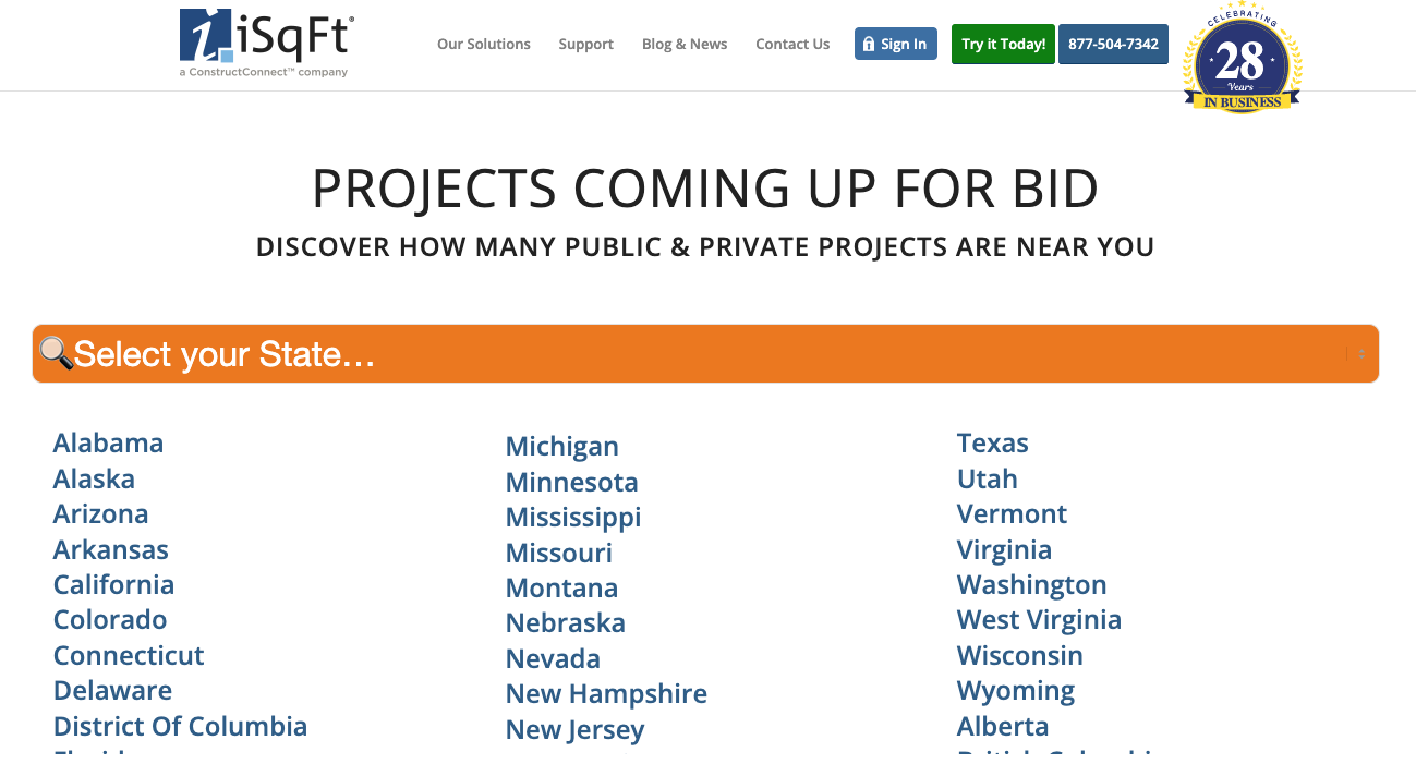 7 Construction Bidding Websites To Win More Projects   ISqFt Screenshot 