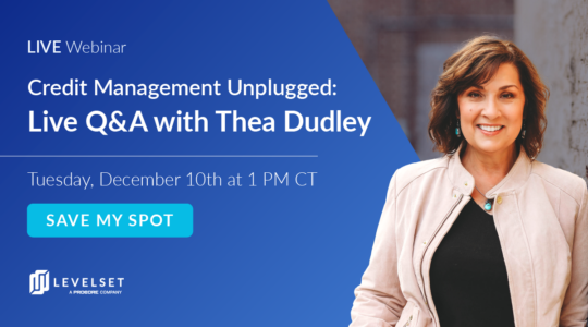 Live webinar: Credit Management Unplugged, Live Q&A with Thea Dudley